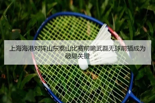 上海海港对阵山东泰山比赛前瞻武磊无球前插成为破局关键（App）